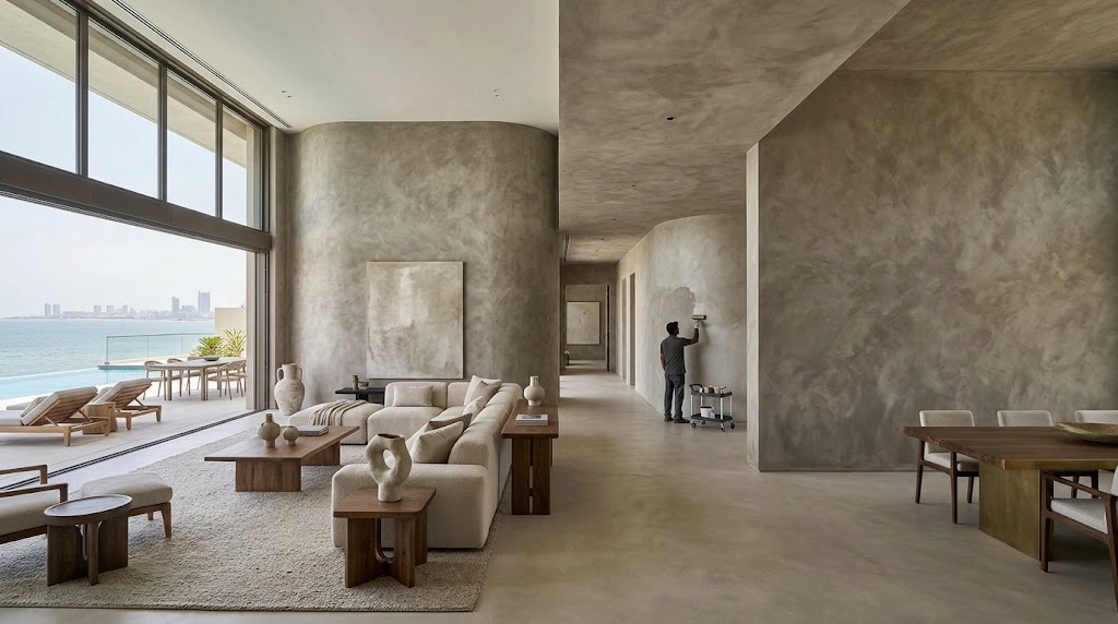 Limewash Texture Service in Karachi 