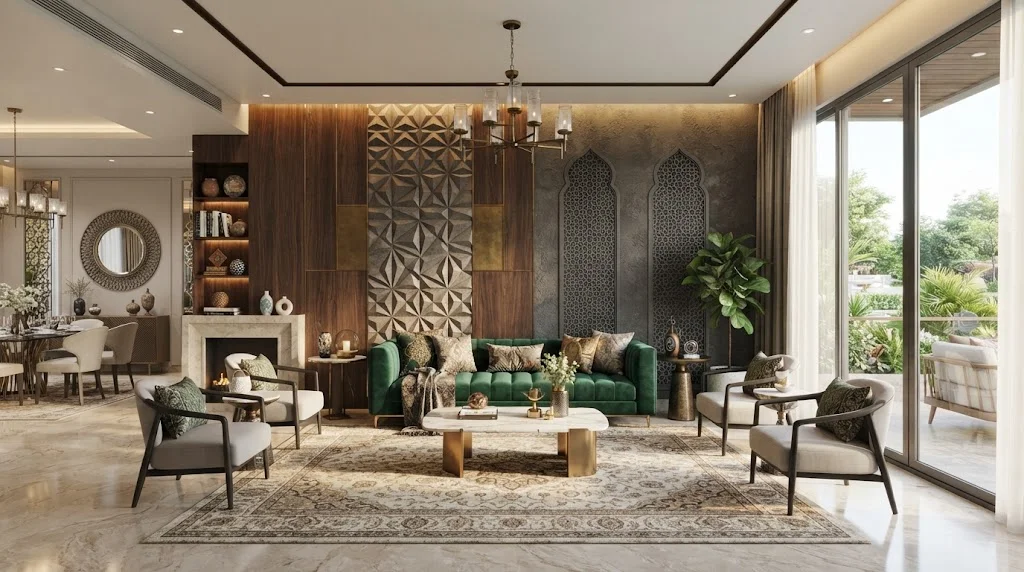 Best Living Room Wall Texture Designs in Pakistan 2026 Ideas