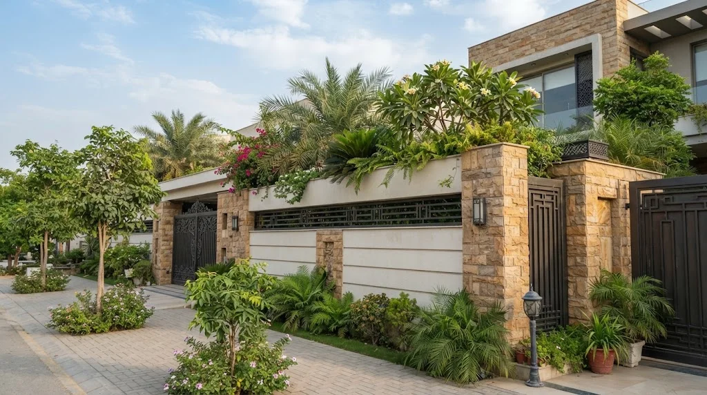 Boundary Wall Texture Designs in Karachi