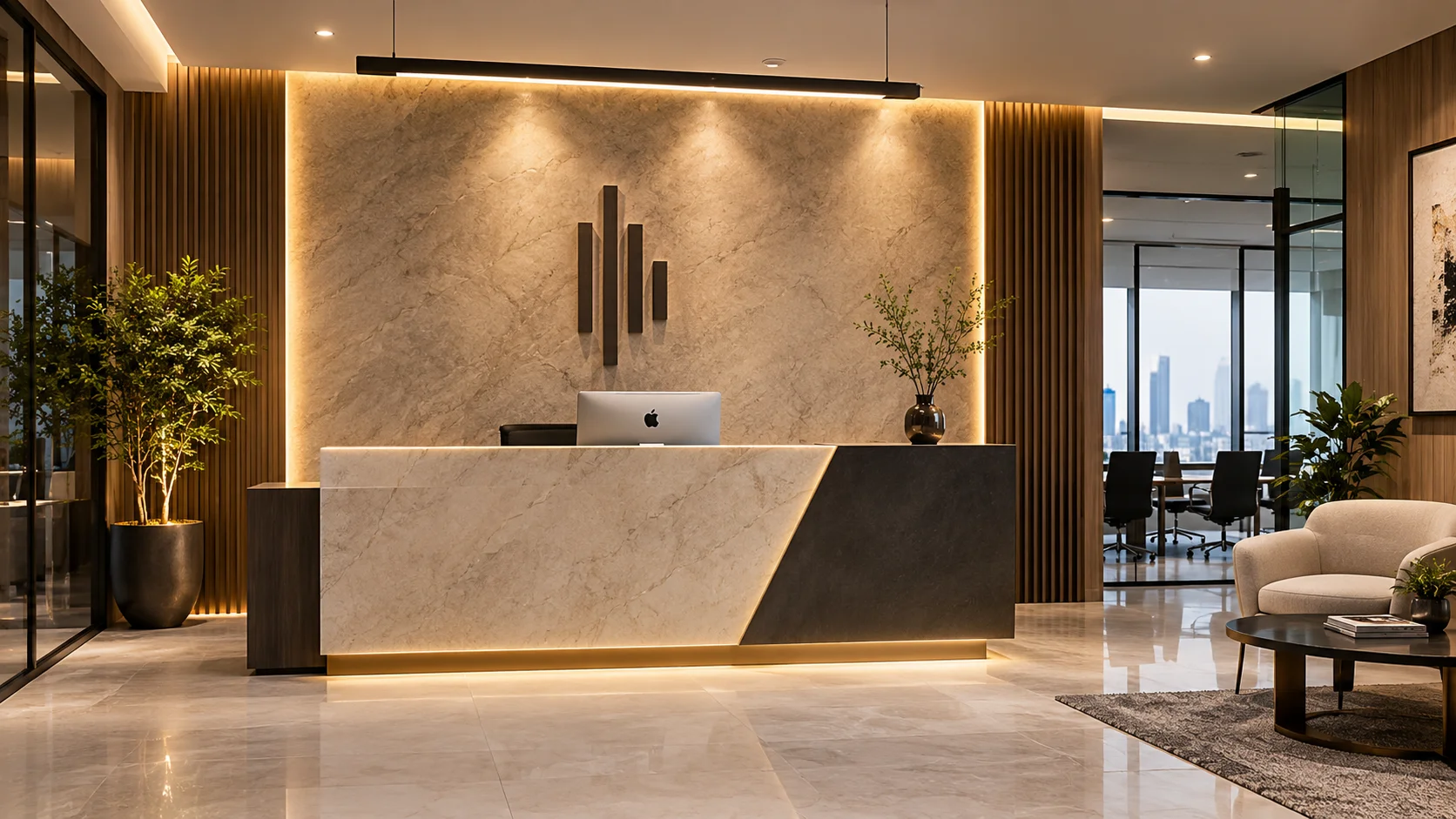 Office Reception Wall Design Ideas in Karachi