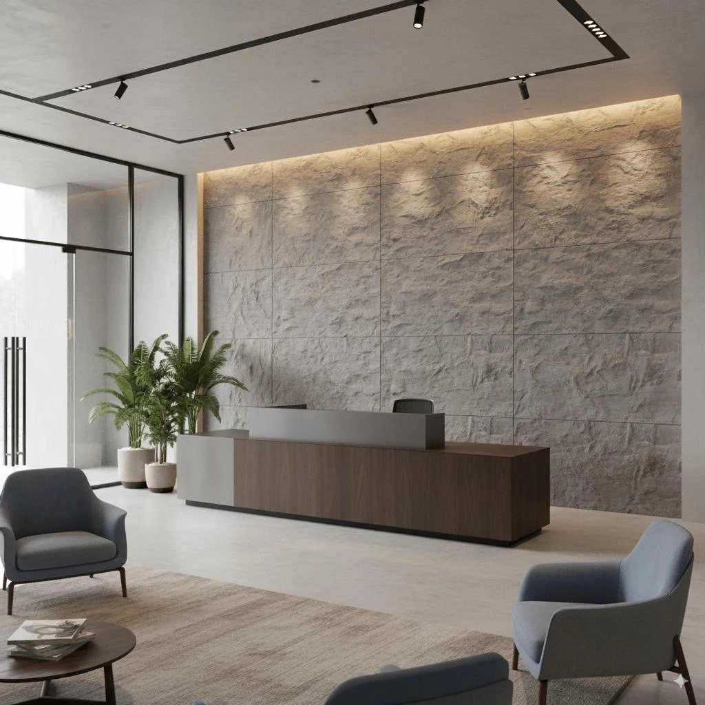 Office Wall Texture Design in Karachi